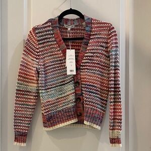 Veronica Beard Ansonia Multicolor Knit Cardigan